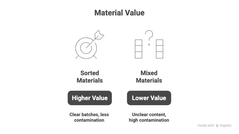 “Messy vs. Sorted” Value Jump Chart
